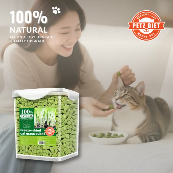 PETZ DIET 100% NATURAL PURE PREMIUM 500G Freeze Dried Cat Grass Cubes  (Cats & Dogs)