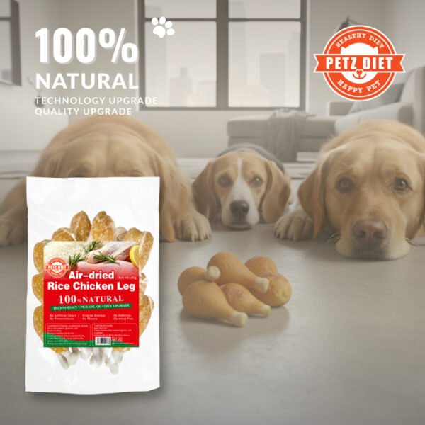 PETZ DIET 100% NATURAL PURE PREMIUM 100G Air Dried Rice Chicken Legs (Dogs & Cats)