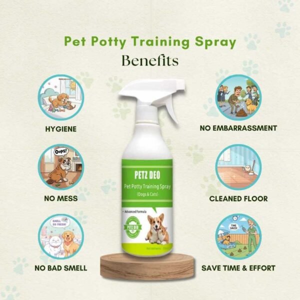my-11134207-820l4-mgx1zt2cdhxo6e PETZ DEO Pet Potty Training Spray 300ML ( Cats & Dogs) NATURAL & ISO Standard