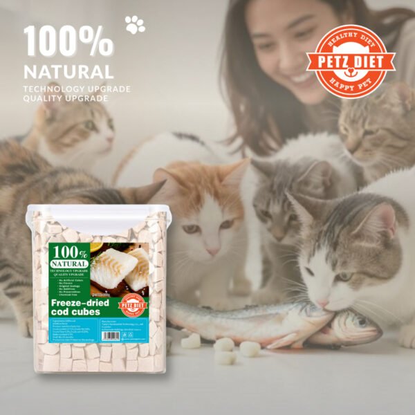 PETZ DIET 100% NATURAL PURE PREMIUM 400G Freeze Dried Cod Cubes (Cats & Dogs)