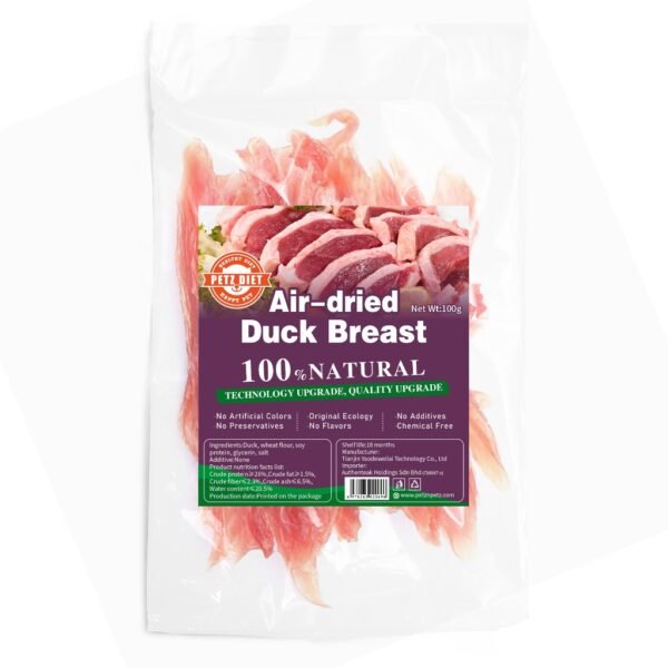 PETZ DIET 100% NATURAL PURE PREMIUM 100G Air Dried Duck Breast (Dogs & Cats)