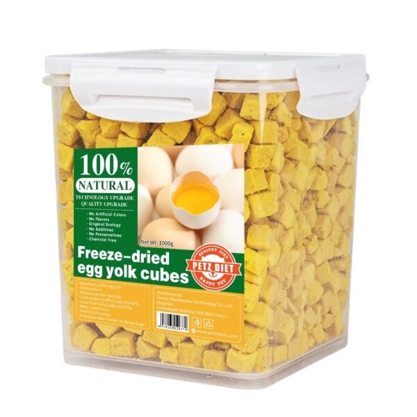PETZ DIET 100% NATURAL PURE PREMIUM 1000G Freeze Dried Egg Yolk Cubes (Cats & Dogs)
