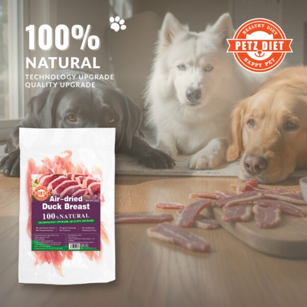 PETZ DIET 100% NATURAL PURE PREMIUM 100G Air Dried Duck Breast (Dogs & Cats)