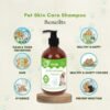 PETZ DEO Pet Skin Care Shampoo (Cats & Dogs) 500ML Natural & ISO Standard