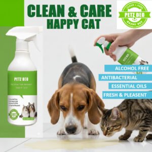 PETZ DEO Pet Urine stain remover 500ML (Cats & Dogs) NATURAL & ISO Standard