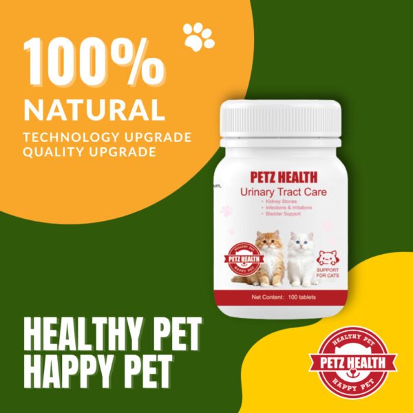 my-11134207-820la-mhr26kflspaec0 PETZ HEALTH Urinary Tract Care 100 Tablets (Cats Only) 100% NATURAL & Full Cert