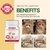 PETZ HEALTH Anti Shedding 100 Tablets (Cats Only) 100% NATURAL & Full Cert