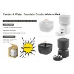 my-11134207-820lh-mhvqcj8lerk557 Petz Play Feeder & Water Fountain Combo in Black or White