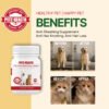 PETZ HEALTH Anti Shedding 100 Tablets (Dogs&Cats) 100% NATURAL & Full Cert