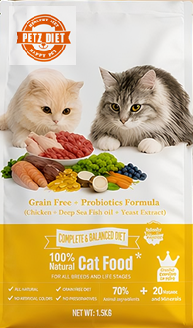 PETZ DIET GRAIN FREE + PROBIOTICS (CATS)